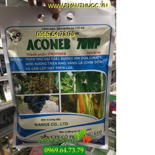 ACONEB 70WP -Thuốc Đặc Trị Bệnh Đốm Lá, Đốm Trái, Thán Thư, Sương Mai, Thối Cổ Rễ