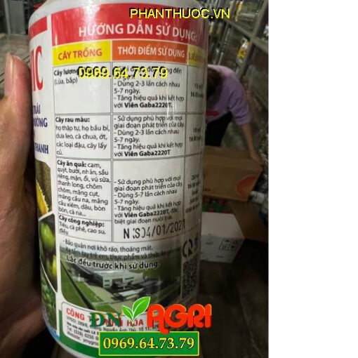 AMINO FULVIC – Tẩy Ghẻ Trái- Bóng Trái Đẹp Màu- Chắc Trái Nặng Ký