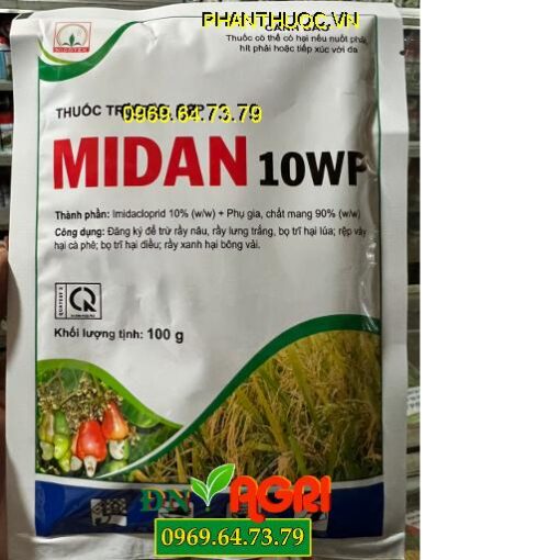 MIDAN 10WP – THUỐC TRỪ RẦY, RỆP, BỌ TRĨ HẠI CÂY TRỒNG