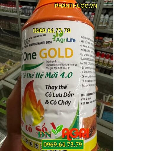 NEWFOSINATE 150SL TIONE GOLD 4.0- Thuốc trù cỏ thay thế Cỏ Lưu Dẫn, Glyphosate