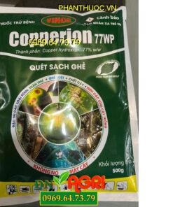 COPPERION 77WP – THUỐC ĐẶC TRỊ BỆNH MỐC SƯƠNG , THÁN THƯ, GHẺ LOÉT TRÊN CÂY