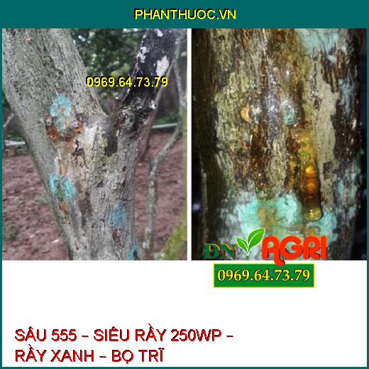 SÂU 555 – SIÊU RẦY 250WP – RẦY XANH – BỌ TRĨ