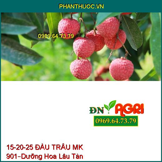 PHÂN BÓN LÁ NPK 15-20-25 ĐẦU TRÂU MK 901 –Dưỡng Hoa Lâu Tàn, Trừ Sâu Bệnh