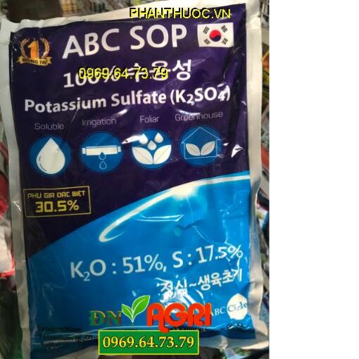 ABC SOP ( 0-0-51+ 17.5S) – Ra Hoa Đều- Tăng Độ Ngọt- Đậu Quả Trái Lớn