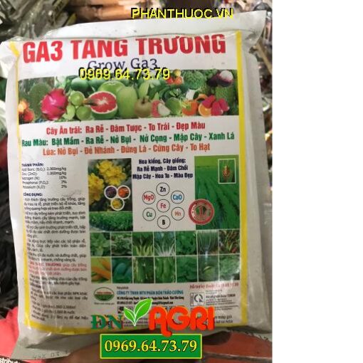 GA3 TĂNG TRƯỞNG – Phát Triển Bộ Rễ Khỏe -Bật Nhiều Mầm -Nẩy Chồi Nhanh