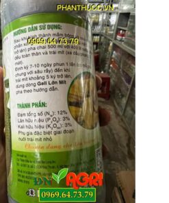 NPK 12-3-3 NUÔI MÍT NHỎ- Kéo Dài Trái, Sửa Tướng Mít, Hình Thành Cơm