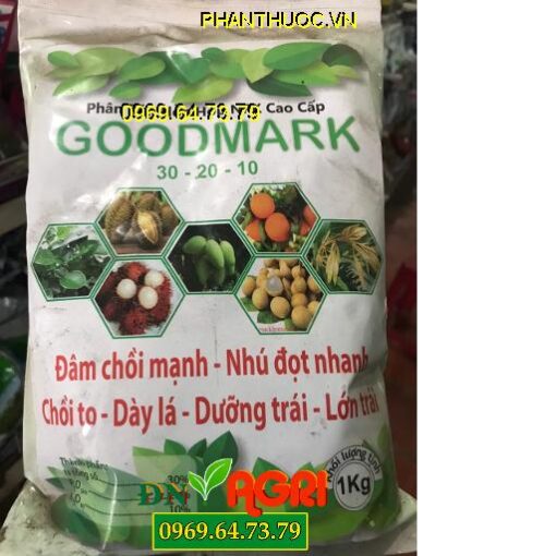 GOODMARD 30-20-10 Đâm Chồi Mạnh-Nhú Đọt Nhanh-Dày Lá Trái Lớn