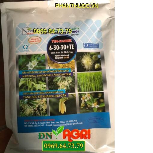 PHÂN BÓN NPK SUNRISE-TYM 6-30-30+TE – Tăng Sức Đề Kháng, Mập Bông, Trái lớn