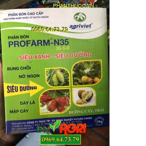 PROFARM-N35 35-5-8 SIÊU XANH SIÊU DƯỠNG -Kéo Bật Chồi -Mập Cây Nở Ngọn