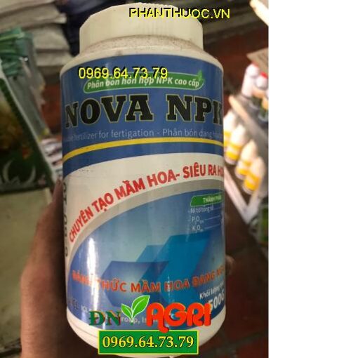 NOVA NPK 6-60-10 Chuyên Tạo Mầm Hoa- Siêu Ra Hoa- Chắc Hạt Cứng Cây