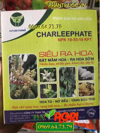 CHARLEEPHATE-NPK 10-55-10 KPT -Bung Chồi Bật Mầm Hoa -Ra Hoa Sớm Dày Lá