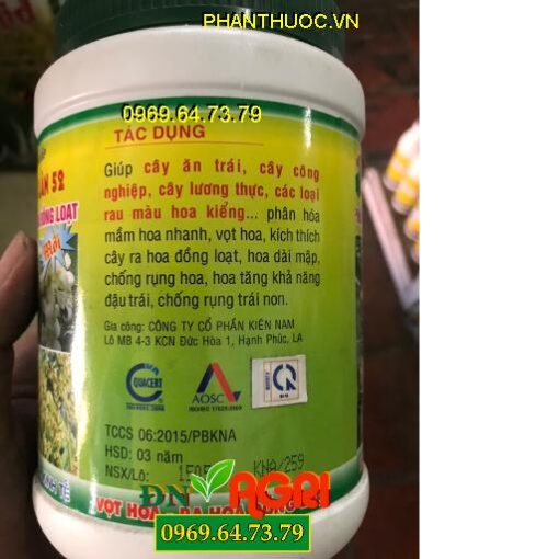 PHÂN BÓN LÁ CAO CẤP KINA – 01 LÂN 52 –Kích Thích Vọt Hoa, Tăng Đậu Trái