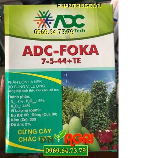 ADC-FOKA 7-5-44+TE -Cứng Cây Chắc Hạt- Trổ Hoa Đều- Vàng Sáng Bóng Đẹp