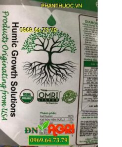 ĐÂM CHỒI CỰC NHANH, DIAMOND GROW HUMIC (K) WSG, KÍCH RỄ CỰC MẠNH, PHÂN BÓN SINH HỌC