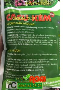 CACU KẼM – Hạn Chế Xâm Nhập Mặn – Ngừa Vàng Lá Chết Nhanh