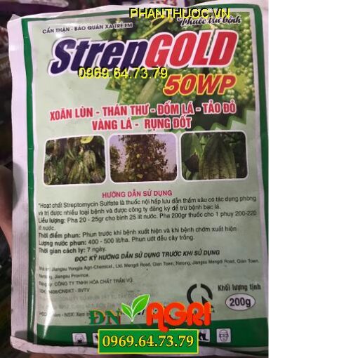 STREPGOLD 50WP – Đặc Trị Xoăn Lùn Táo Đỏ – Vàng Lá Rụng Đốt