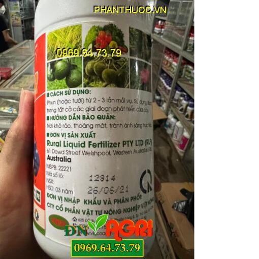 PHÂN BÓN LÁ X2 FOLIAR- Tăng Thụ Phấn, Đậu Trái Cao, Màu Đẹp, Nặng Ký