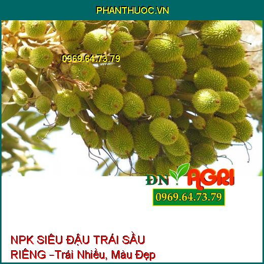 PHÂN BÓN LÁ NPK SINH HỌC SIÊU ĐẬU TRÁI SẦU RIÊNG –Trái Nhiều, Màu Đẹp