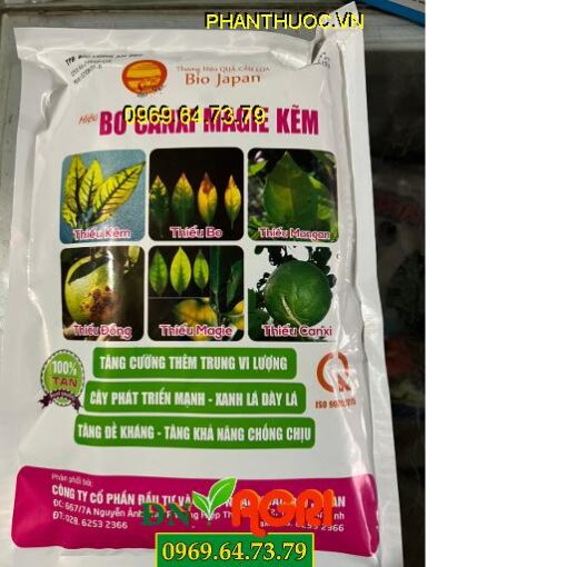 BO CANXI MEGIE KẼM BiO JaPan- Khắc Phục Hiện Tượng Cây Thiếu Kẽm, Bo, Đồng, Magie, CanXi