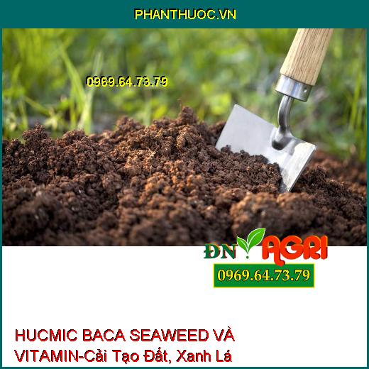 PHÂN BÓN LÁ KALI SINH HỌC HUCMIC BACA SEAWEED VÀ VITAMIN-Cải Tạo Đất, Xanh Lá