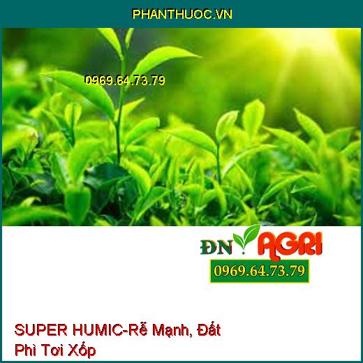 PHÂN BÓN LÁ SINH HỌC SUPER HUMIC-Rễ Mạnh Như Rồng, Đất Phì Tơi Xốp