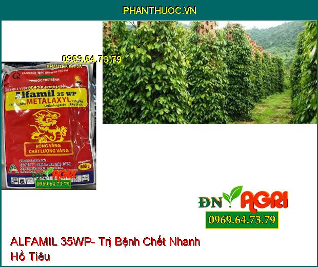 THUỐC TRỪ BỆNH ALFAMIL 35WP- Lưu Dẫn Cực Mạnh, Đặc Trị Hồ Tiêu Chết Nhanh