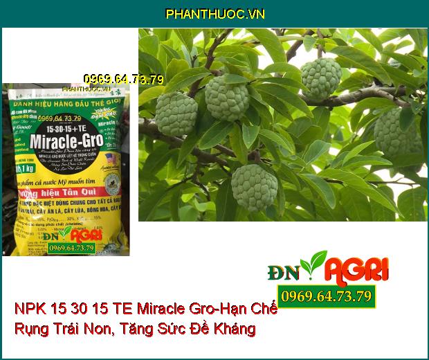 PHÂN BÓN HỖN HỢP NPK 15 30 15 TE Miracle Gro-Phát Triển Rễ , Hạn Chế Rụng Trái Non