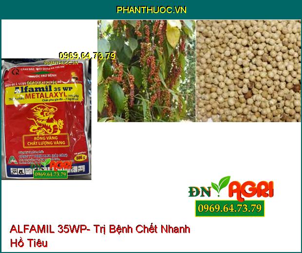 THUỐC TRỪ BỆNH ALFAMIL 35WP- Lưu Dẫn Cực Mạnh, Đặc Trị Hồ Tiêu Chết Nhanh