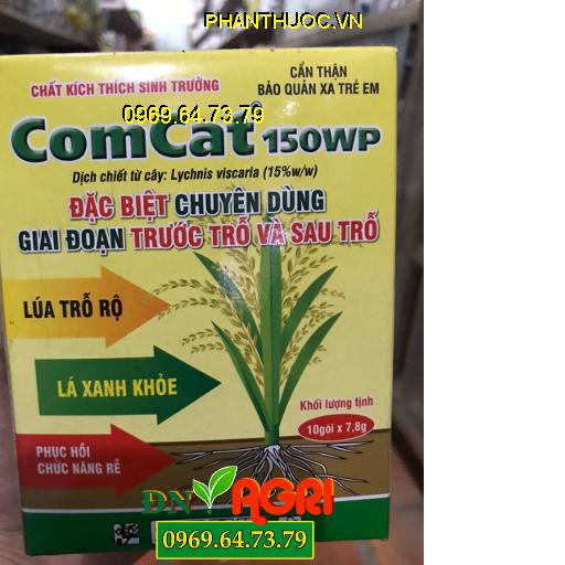 COMCAT 150WP – Dùng Cho Cây Lúa Trỗ Rộ – Lá Xanh Khỏe – Chín Đồng Loạt