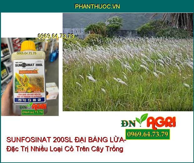 THUỐC TRỪ CỎ SUNFOSINAT 200SL ĐẠI BÀNG LỬA- Đặc Trị Nhiều Loại Cỏ Trên Cây Trồng