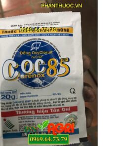 THUỐC TRỪ BỆNH COC 85 WP ĐẶC TRỊ NẤM HỒNG, THÁN THƯ, BỆNH CHẾT NHANH