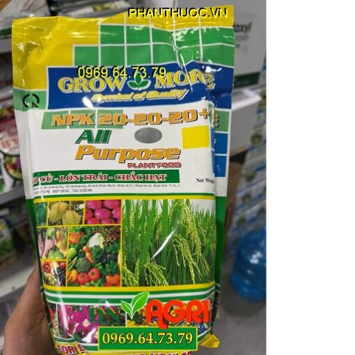 GROW MORE NPK 20-20-20 + TE TO CỦ LỚN TRÁI CHẮC HẠT