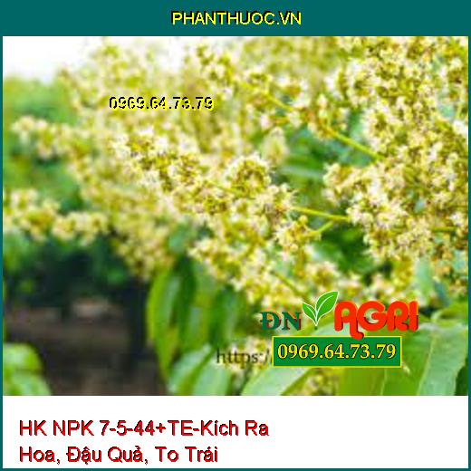 PHÂN BÓN HỢP TRÍ HK NPK 7-5-44+TE-Kích Ra Hoa, Đậu Quả, To Trái