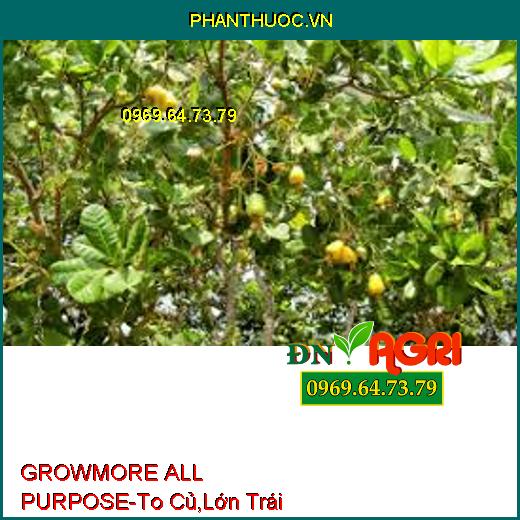 PHÂN BÓN LÁ –GROWMORE ALL PURPOSE –To Củ, Lớn Trái, Chắc Hạt, Tăng Năng Xuất