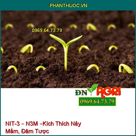 PHÂN BÓN NIT-3 – N3M –Kích Thích Nảy Mầm, Đâm Tược, Chống Rụng Hoa, Tăng Đậu Trái