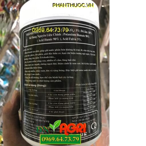 HUMIC 90 – HÌNH THÀNH KEO ĐẤT – BỘ RỄ PHÁT TRIỂN – ĐÂM TƯỢC CỰC MẠNH