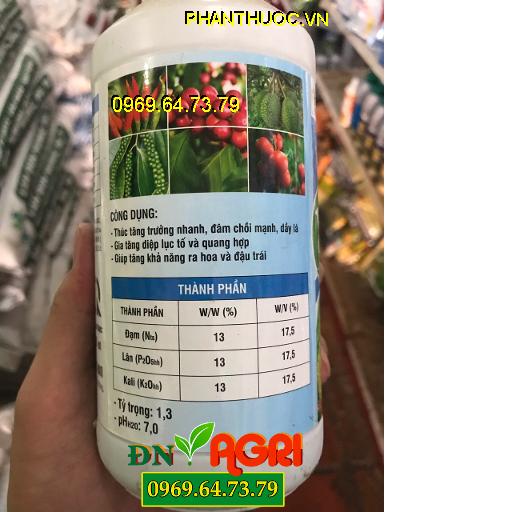 NPK NUTRI PHOZ BANLANCE (17-17-17) -Cây Khỏe Trái To-Đâm Chồi Mạnh