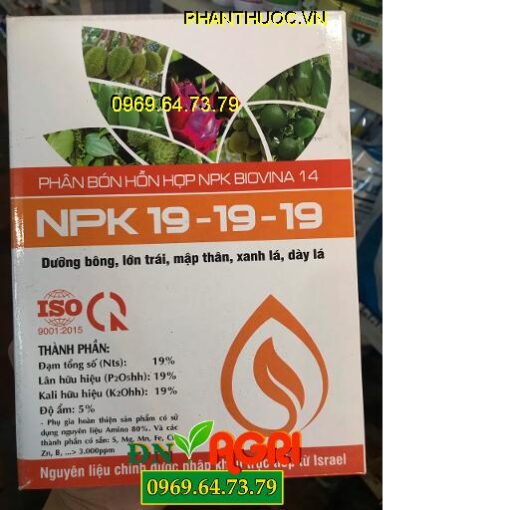 NPK 19-19-19 Dưỡng Bông To Nụ – Tăng Đậu Quả – Kích Thích Hệ Rễ Mạnh