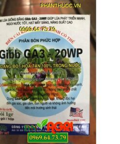 GIBB GA3 – 20WP -Giúp Cây Phát Triển Mạnh – Cây Cứng Hạt Mẩy – Búp Mập