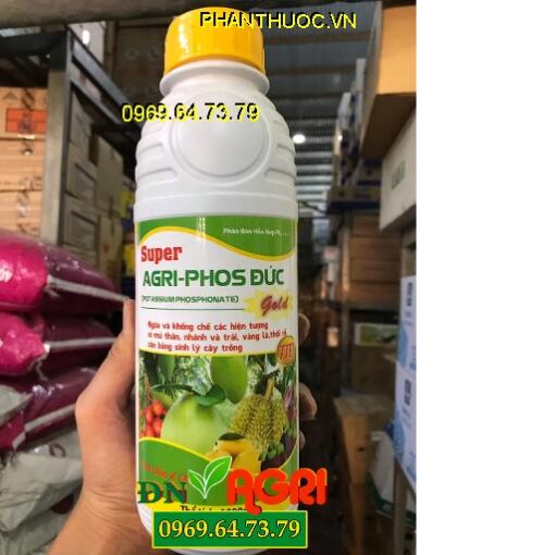 SUPER – AGRI-PHOS ĐỨC -GOLD- Ngừa Xì Mủ Thân-Vàng Trái Thối Rễ