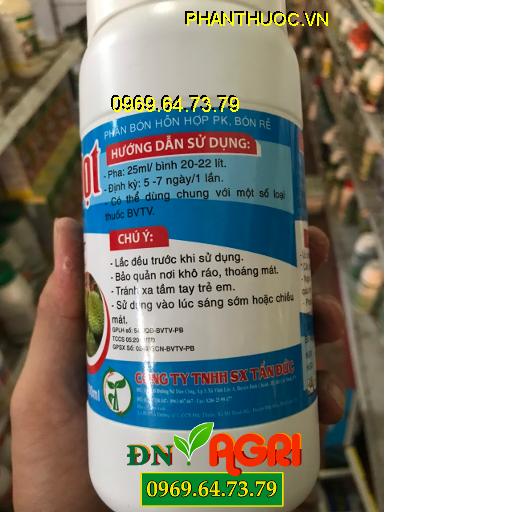 CẮT ĐỨT HIỆN TƯỢNG ĐI ĐỌT, CHẶN ĐỌT, PHÂN BÓN PK TĐ07, Ức Chế Đọt Non Cực Mạnh