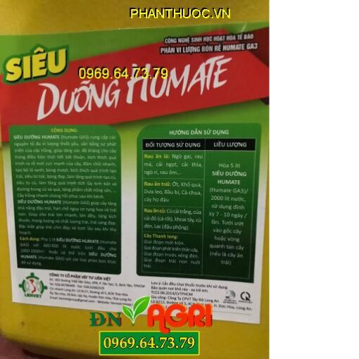 SIÊU DƯỠNG HUMATE – Kích Ra Rễ Mạnh- Đâm Chồi Nhanh- Bộ Lá Xanh