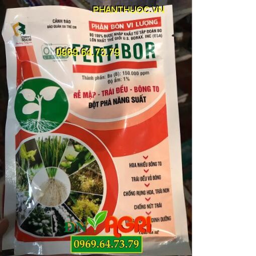 FERTIBOR – Tăng Sức Sống Hạt Phấn – Cuống Trái To – Cứng Chắc