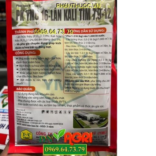 PK YMC 16 LÂN KALI TÍM 7.9-12 - Kích Thích Ra Hoa Sớm, Ra Hoa Đồng Loạt