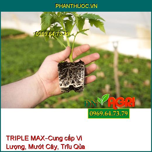 PHÂN BÓN LÁ HỮU CƠ KHOÁNG TRIPLE MAX –Cung cấp Vi Lượng, Mướt Cây, Trĩu Qủa