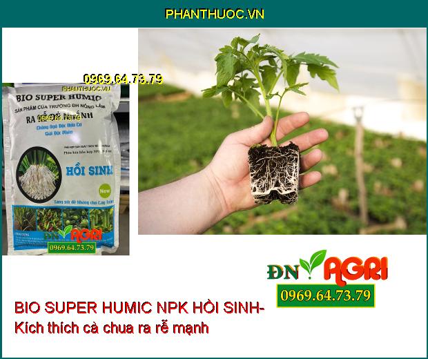 BIO SUPER HUMIC NPK HỒI SINH- PHÂN BÓN VI SINH CAO CẤP CHO CÂY TRỒNG