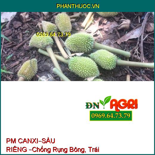 PHÂN BÓN LÁ PM CAN XI – SẦU RIÊNG  –Chống Rụng Bông, Trái Non, Nứt Trái