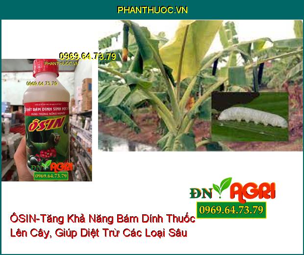 ÔSIN-Giảm Hao Hụt Phân Phón Và Nông Dược, Tăng Khả Năng Bám Dính Thuốc Lên Cây