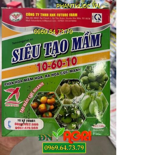 SIÊU TẠO MẦM HOA 10-60-10- Ra Hoa Cực Mạnh