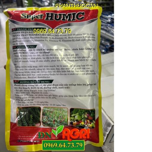 SUPER HUMIC- Hạ Phèn, Giải Độc Hữu Cơ, Cải Tạo Đất